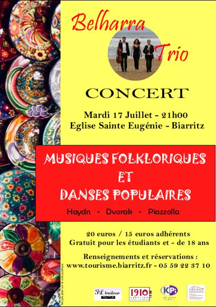 Concert du Belharra Trio : Musique Folkloriques et Danses Populaires