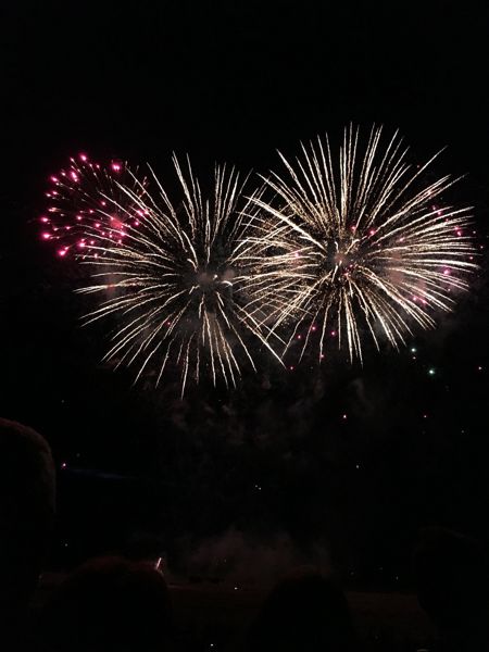 Repas moules / frites ou saucisse frites , bal et feu d artifice