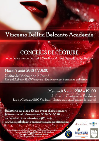Vincenzo Bellini Belcanto Académie - Airs & Duos d'Opéra Italien