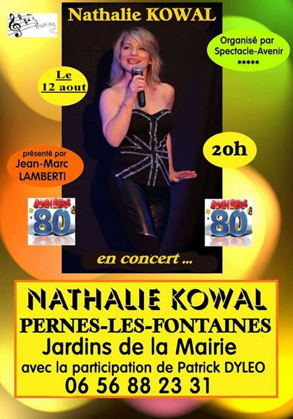 Nathalie kowal  chante les années 80