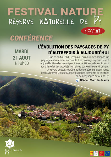 Conférence sur l'évolution des paysages de Py d'autrefois à aujourd'hui