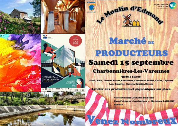 Marché Producteurs et createurs au moulin d'edmond