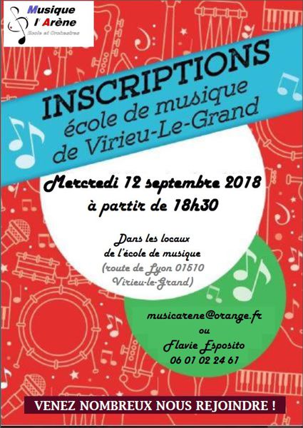 Inscriptions Ecole de Musique