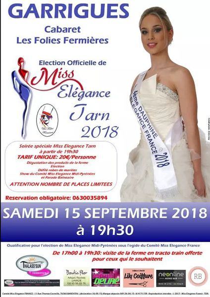 Election Miss Elégance Tarn 2018