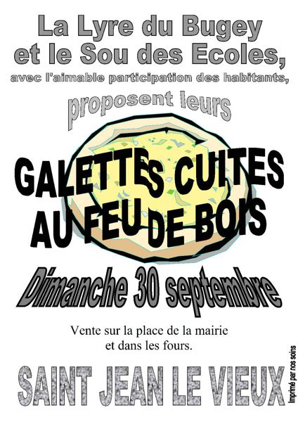 Vente de galettes cuites au feu de bois