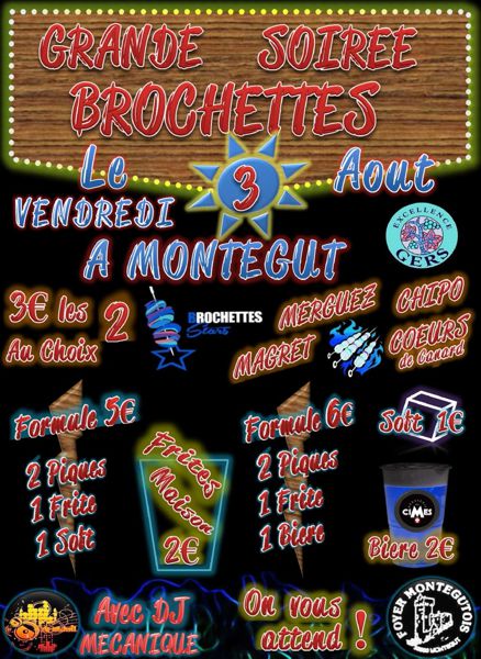 GRANDE SOIRÉE BROCHETTES