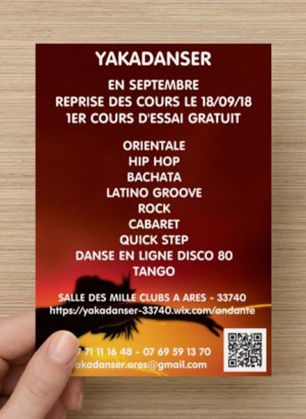 REPRISE DES COURS YAKADANSER