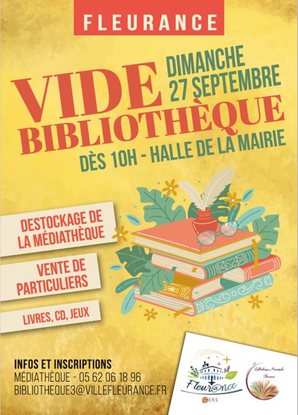 Vide bibliothèque et Salon du Polar