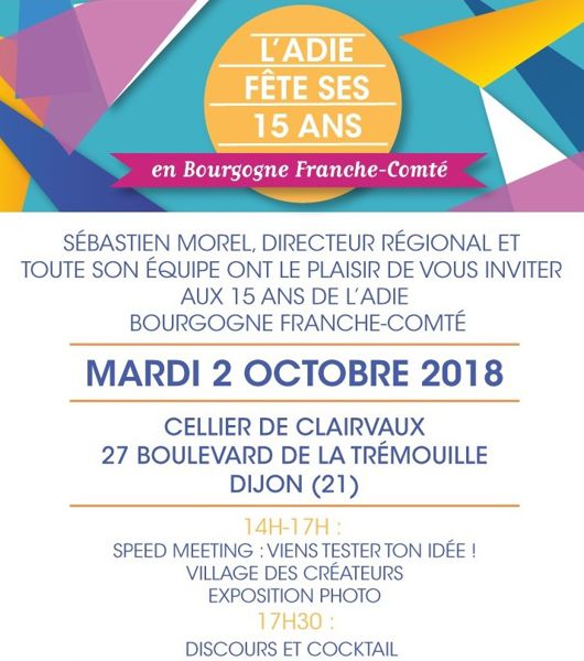 L’Adie Bourgogne Franche-Comté fête ses 15 ans !