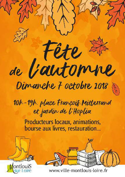 Fête de l'Automne : dimanche 7 octobre à Montlouis-sur-Loire
