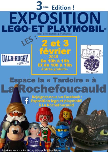 exposition playmobil et lego à la rochefoucauld