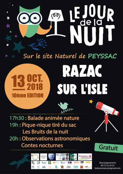 Le jour de la nuit à Razac-sur-l'Isle