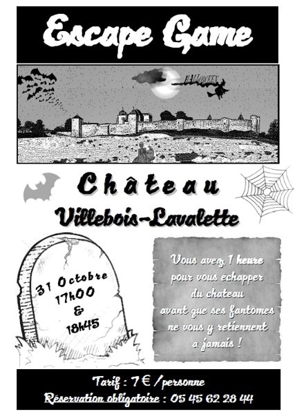 Escape game au château de Villebois-Lavalette