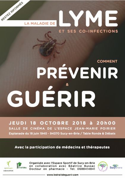 Conférence Maladie de Lyme à Sucy