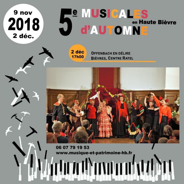 5e Musicales d'Automne en Haute Bièvre - Offenbach en délire !