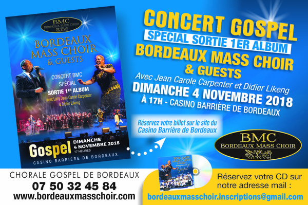 CONCERT GOSPEL - BORDEAUX MASS CHOIR & GUESTS