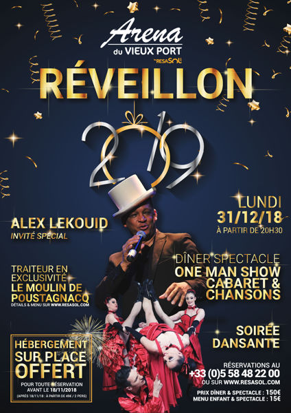 DÎNER & SPECTACLE - RÉVEILLON 2019