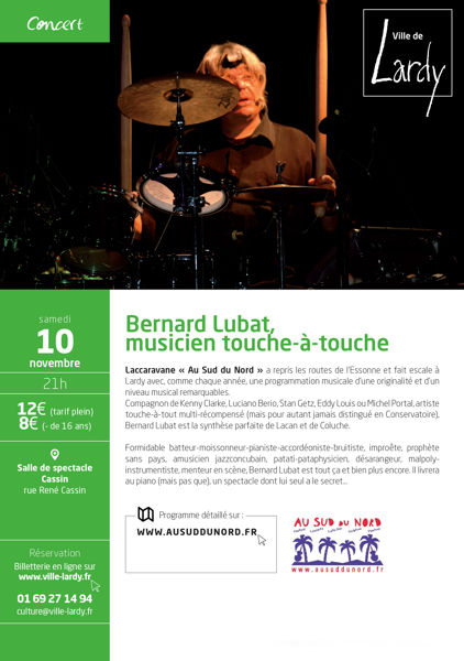 Concert Bernard Lubat - Au Sud du Nord