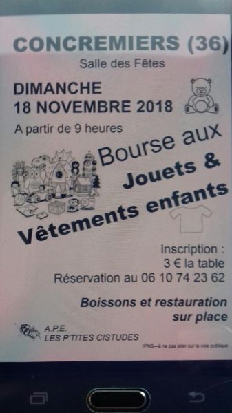 Bourse aux jouets et vêtements enfants