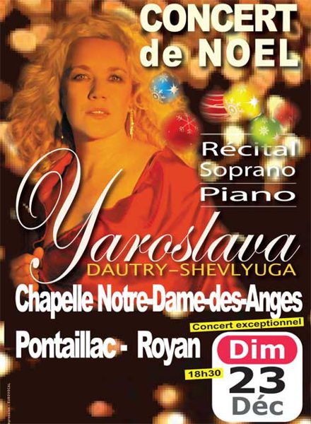 Récital de Noël - Yaroslava DAUTRY-SHEVLYUGA soprano et piano