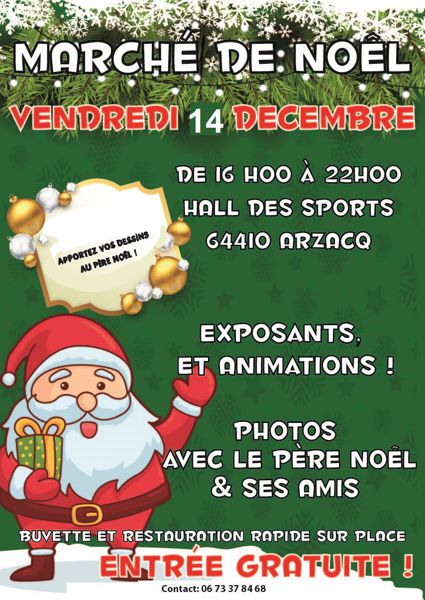 Marché noel arzacq 2018