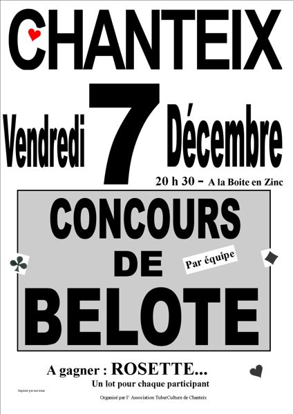 concours de belote