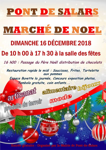 Marché de Noel : Pont-de-Salars