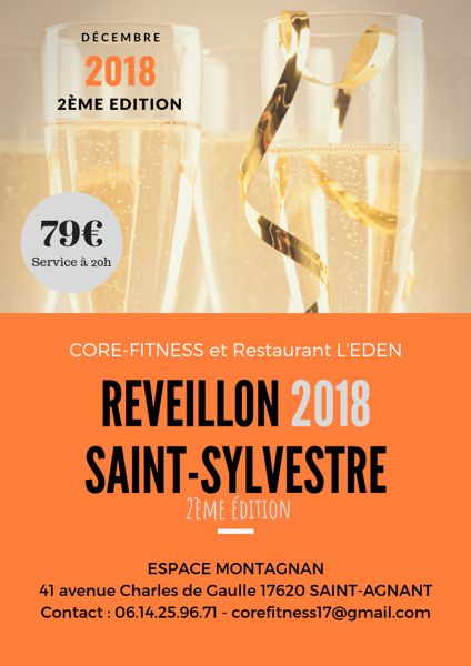 Réveillon Saint-Sylvestre Core-Fitness 2018