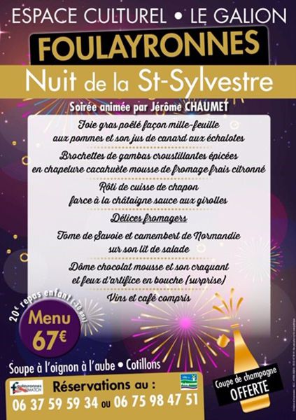 Réveillon St Sylvestre