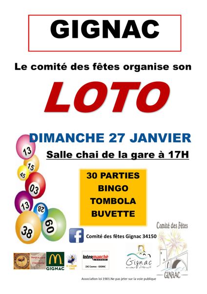 loto du comité des fêtes