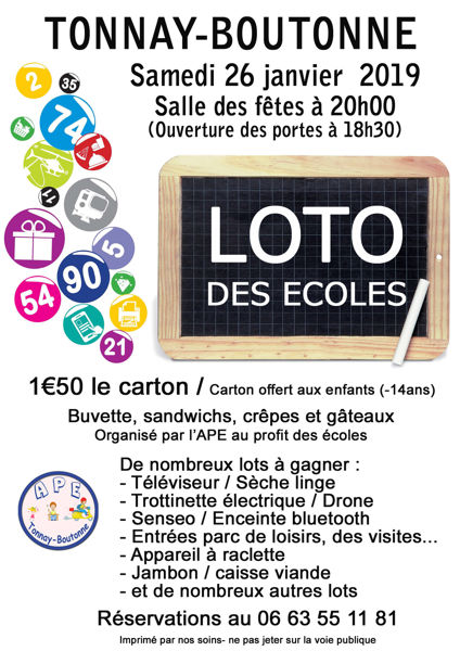 LOTO APE TONNAY-BOUTONNE