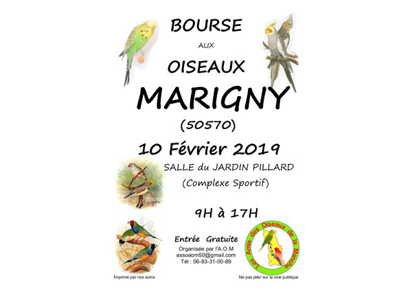 Bourse aux oiseaux exotiques