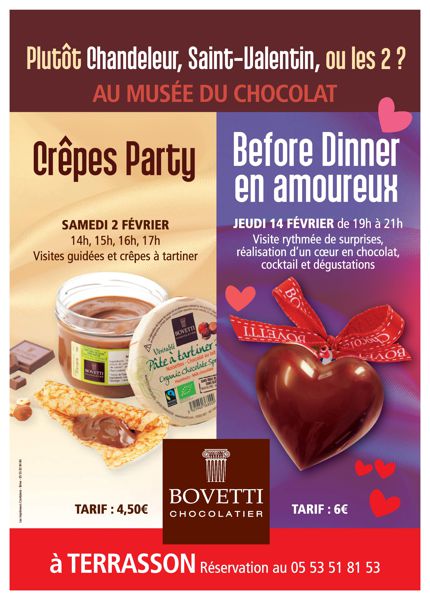 Chandeleur au Musée du Chocolat Bovetti