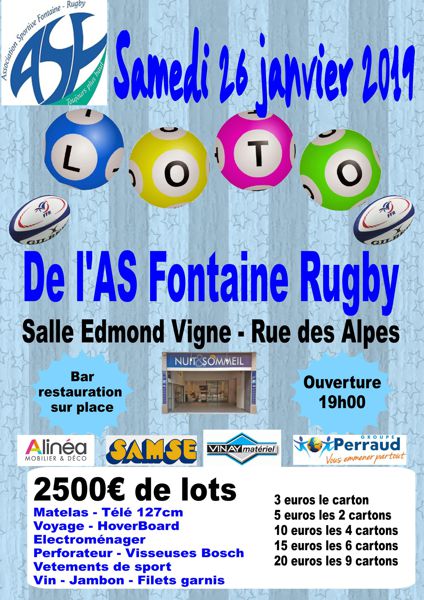 Super Loto du Rugby de Fontaine