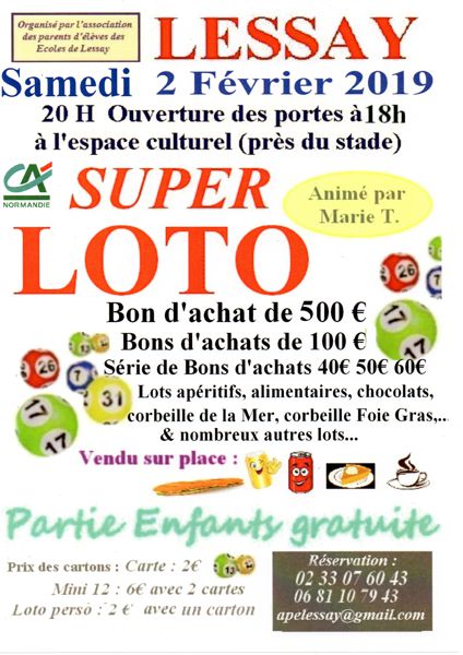 SUPER LOTO animé par Marie T