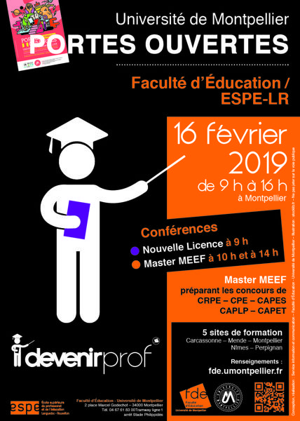 Journée Portes Ouvertes Faculté d'Éducation