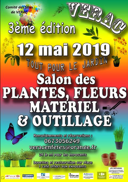 3ème SALON DES FLEURS, PLANTES, MATERIELS et OUTILLAGES