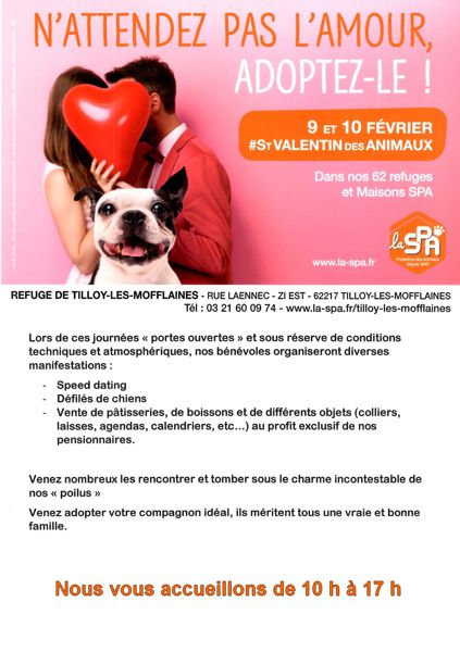 Journées Portes Ouvertes SPA Tilloy