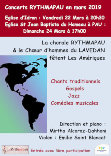 Concert les 22 mars 2019