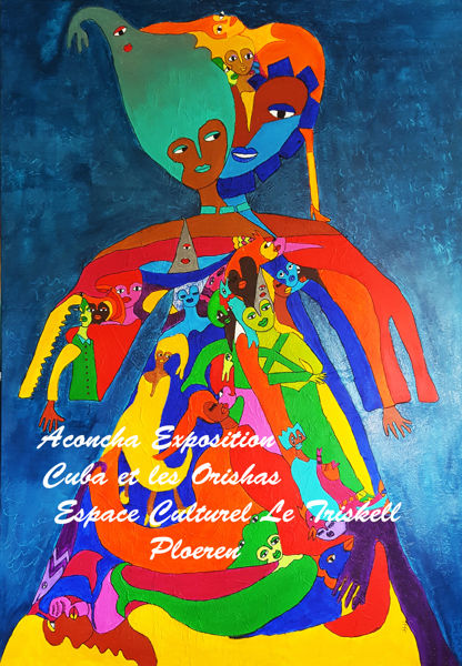 Exposition Cuba y los Orishas de l'artiste plurielle franco-cubaine Aconcha