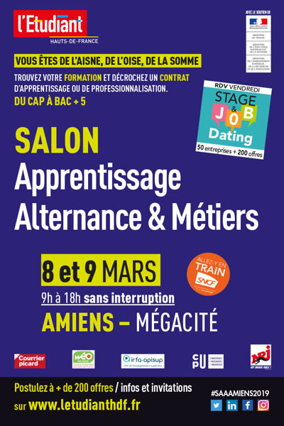 Salon Apprentissage, Alternance et Métiers d'Amiens