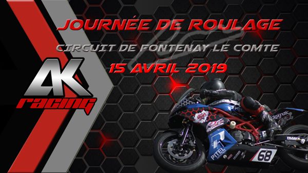 Roulage moto sur le circuit de Fontenay le Comte