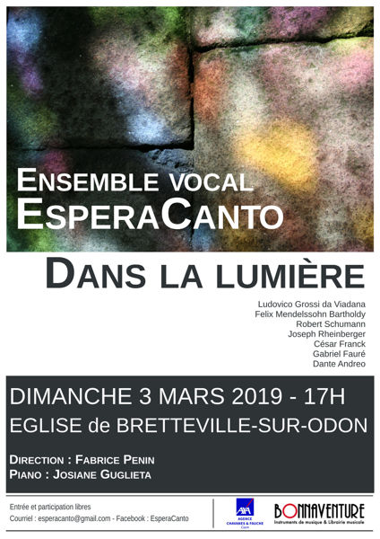 DANS LA LUMIERE - CONCERT CHORAL