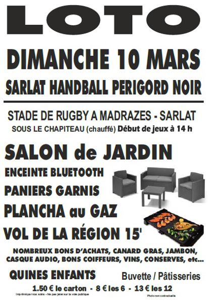 Loto du Sarlat Handball Périgord Noir