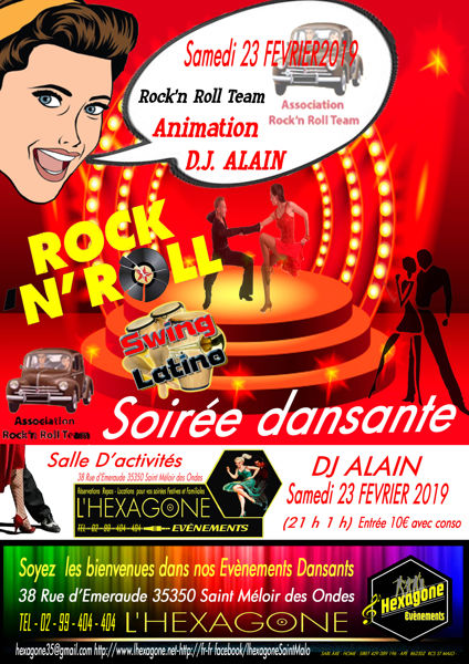 Soirée dansante Rock 'n Roll animation DJ Alain