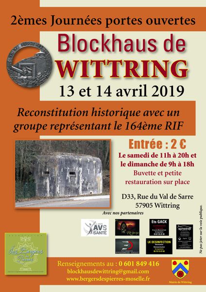 2ème journées portes ouvertes blockhaus de Wittring Reconstitution historique avec expo Restauration