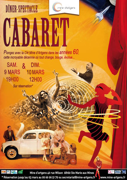 Cabaret années 60, dîner-spectacle à la Mine d’Artgens 