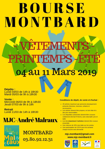 Bourse vêtements printemps/été MJC de Montbard