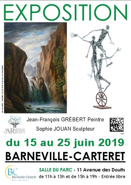 Exposition de Jean-François Grébert peintre et de Sophie Jouan sculpteur