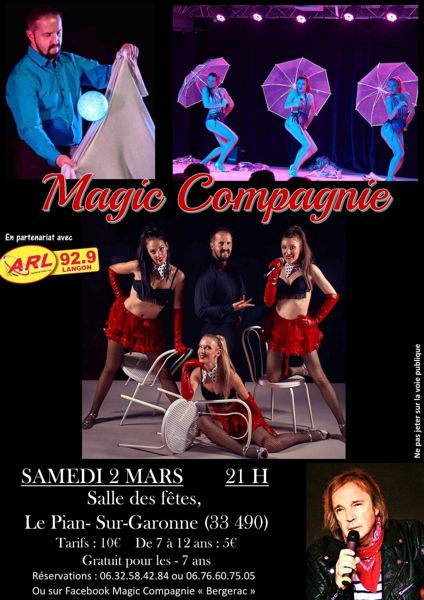 Show cabaret moderne magic compagnie